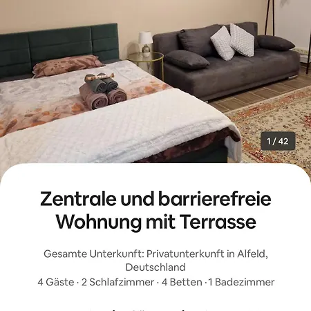 Lejlighed Zentrale Und Barrierefreie Mit Terrasse Alfeld (Lower-Saxony)